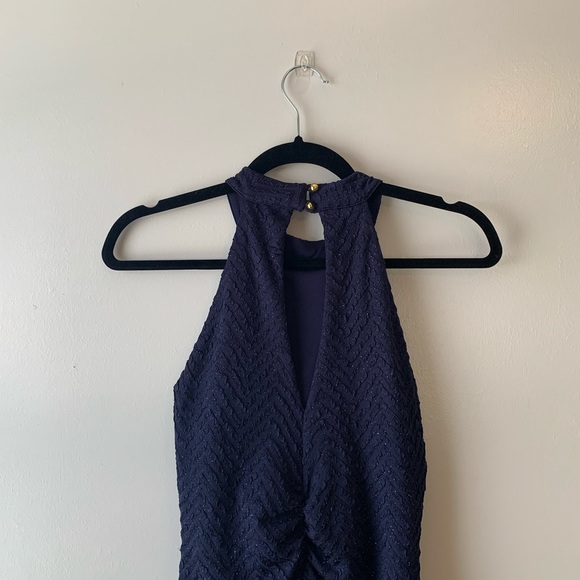 Dark blue bodycon cocktail/homecoming dress - Picture 4 of 4